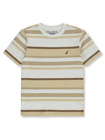Nautica Niños Camiseta - Beige a Rayas