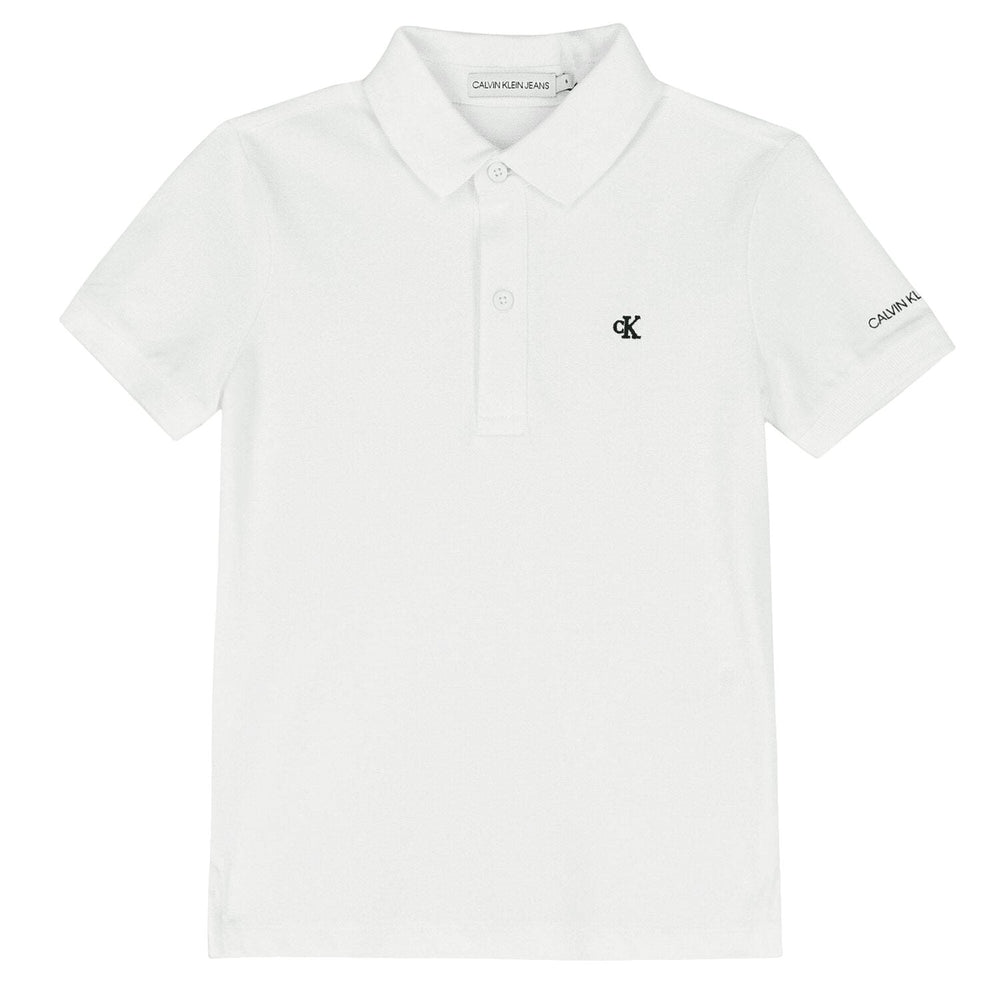 Calvin Klein Niños Polo - Blanco