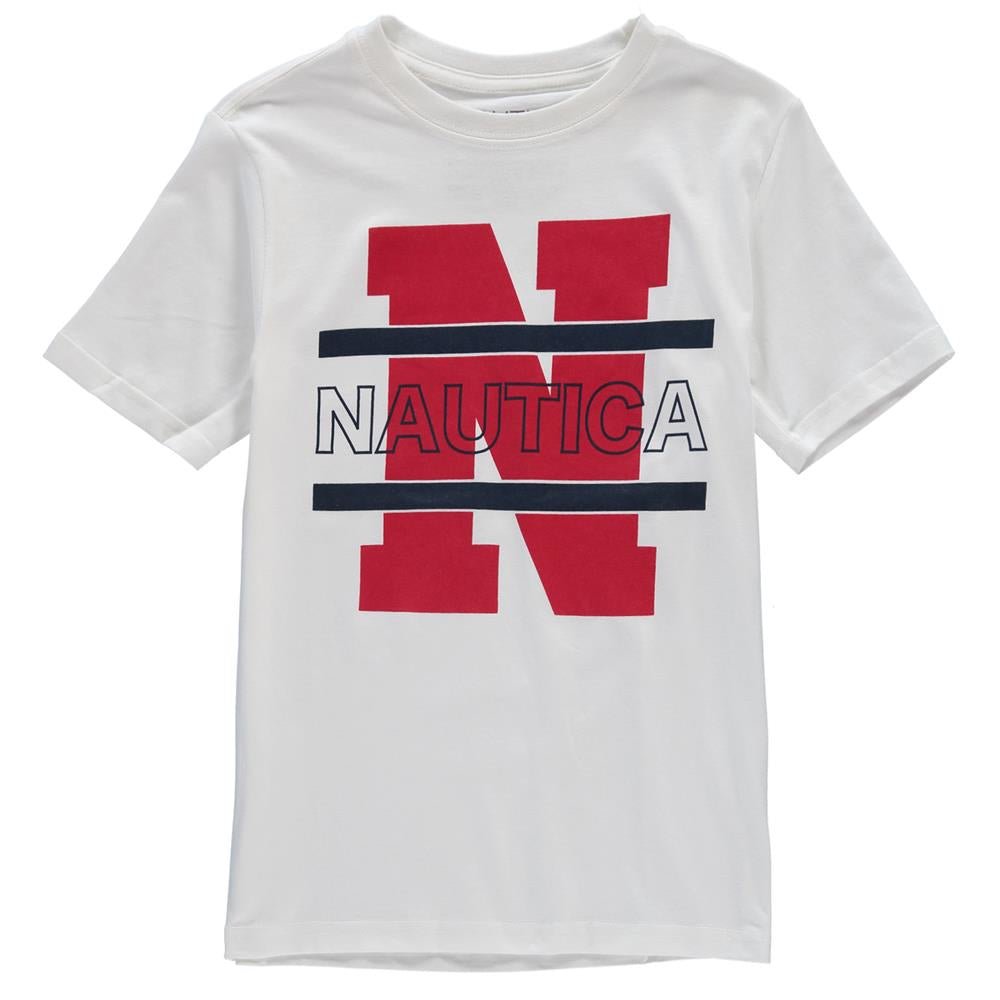 Nautica Niños Camiseta Gráfica - Blanco