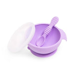 Bumkins Silicone First Feeding Set - Lavender - Image 1