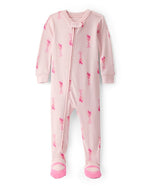 Carter's Toddler Girl Ballet 100 Percent Cotton 1 Piece Pajamas Pink - Image 2
