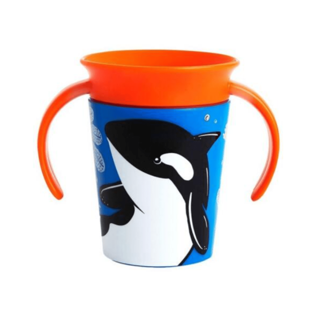 Munchkin - Vaso con Asas Decorado Miracle 360 7 oz - ColorPlay