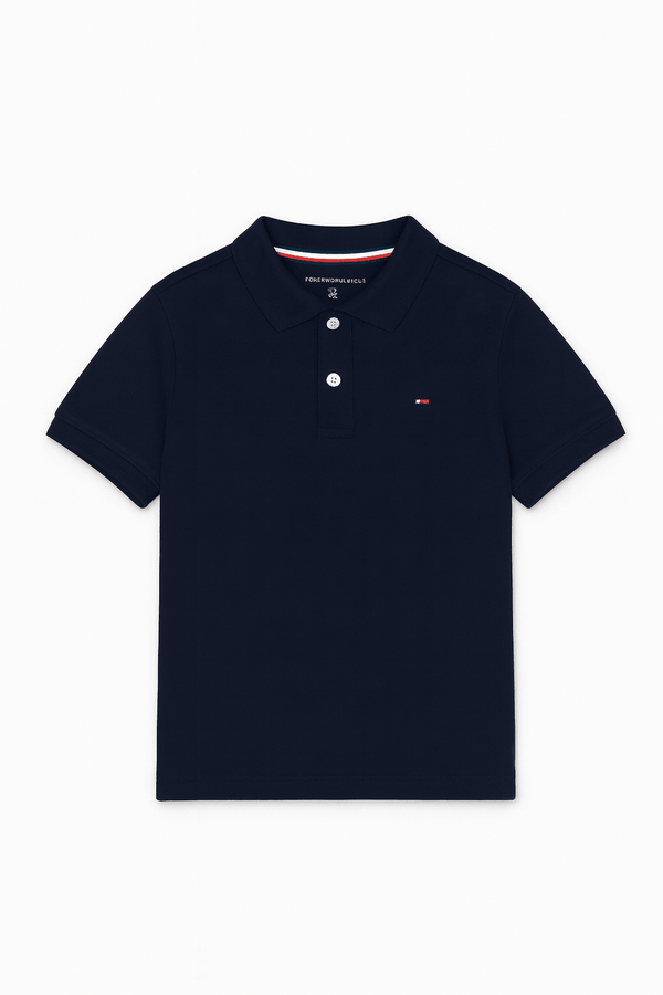 Tommy Hilfiger Niños Polo - Azul Marino