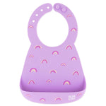 Bumkins Silicone Bib - Rainbows - Image 1