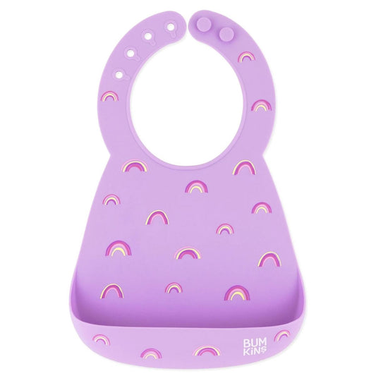 Bumkins Silicone Bib - Rainbows - ColorPlay