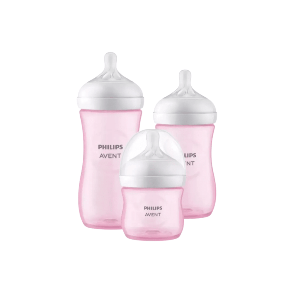 Avent Set Biberones Natural rosado