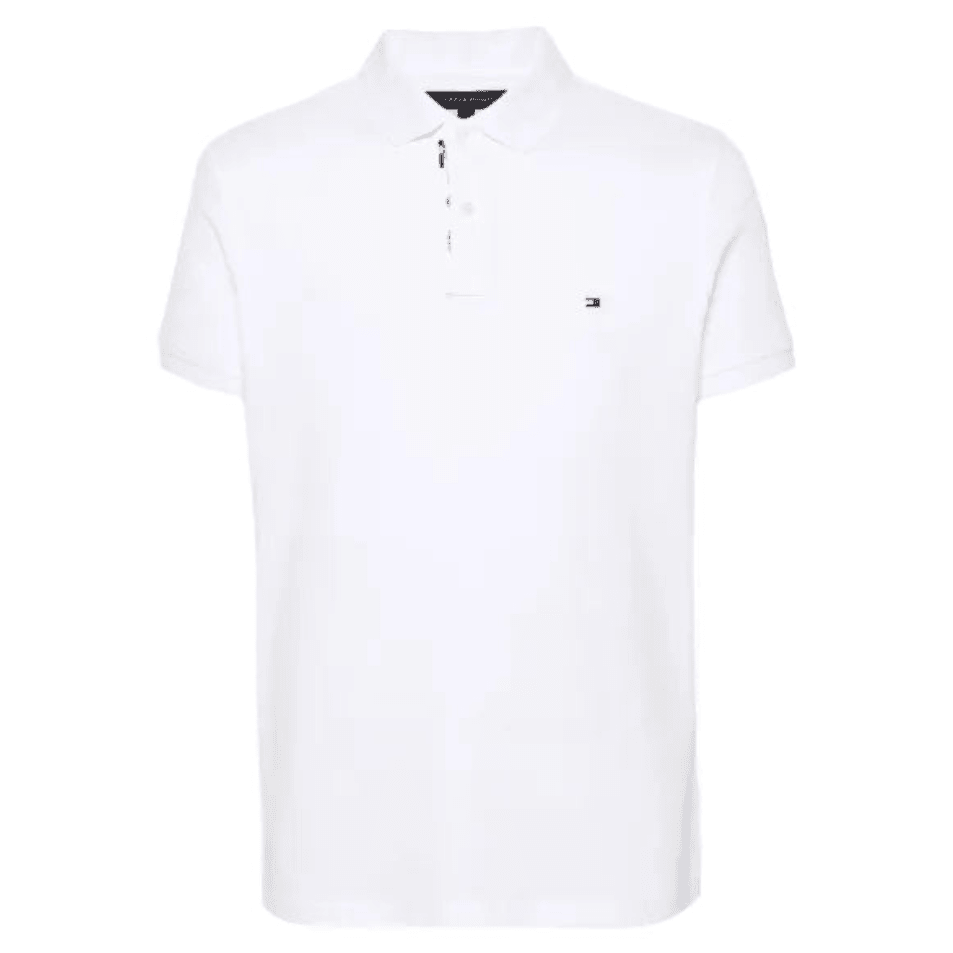 Tommy Hilfiger Boys' Short Sleeve 1985 Regular Fit Polo – White