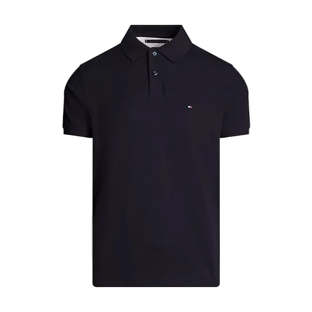 Tommy Hilfiger Boys' Short Sleeve 1985 Regular Fit Polo - Black