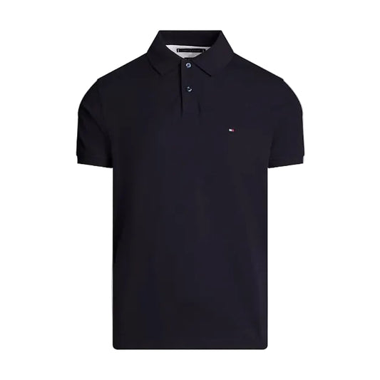 Tommy Hilfiger Boys' Short Sleeve 1985 Regular Fit Polo - Black - ColorPlay