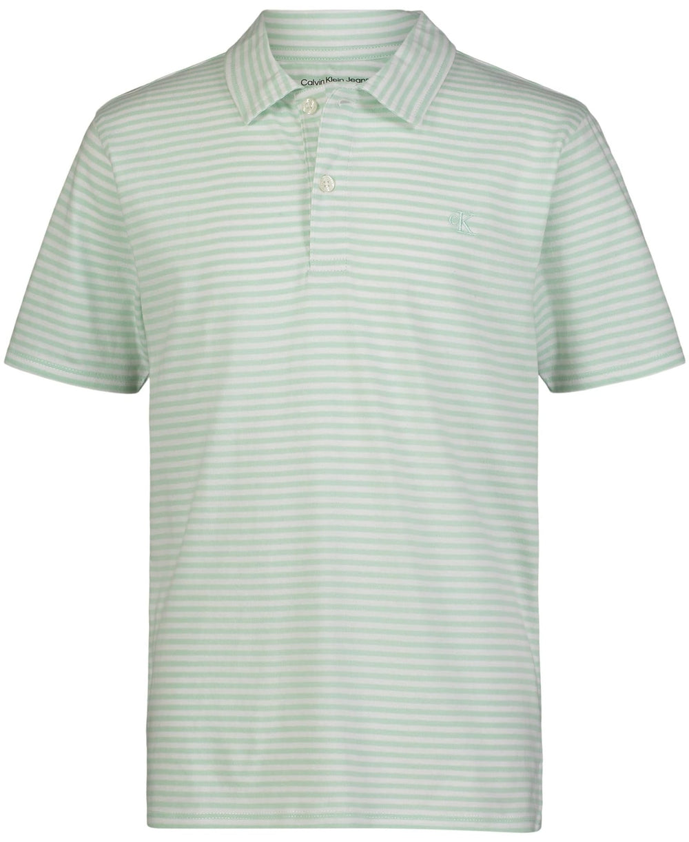 Nautica Niños Polo - Verde a Rayas