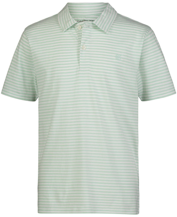 Nautica Niños Polo - Verde a Rayas