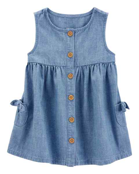 Carter's Vestido Chambray con Botones