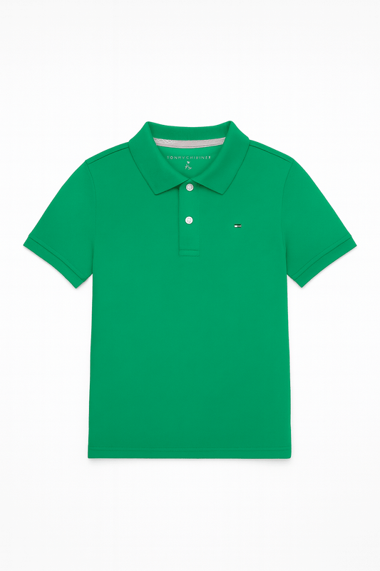 Tommy Hilfiger Niños Polo - Verde - ColorPlay
