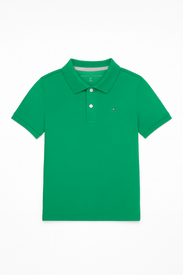 Tommy Hilfiger Niños Polo - Verde