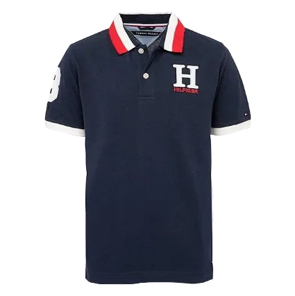 Tommy Hilfiger Niños Polo Logo H - Azul Marino