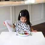 Bumkins Silicone Grip Dish with Lid 3 Section - Marble - Image 3