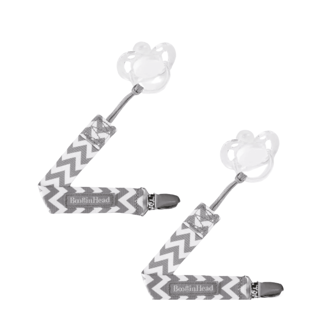 Infantino Sujetachupetes Silicona All-in-One – Blanco y Negro Minimalista - ColorPlay