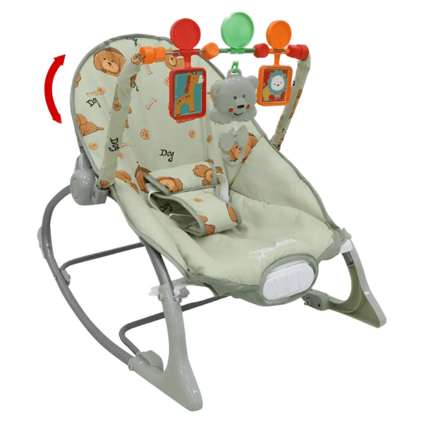 Bebesitos Baby Rocker NG-184 Dog Park Green