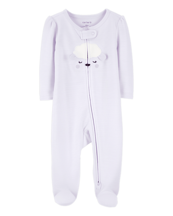 Carter's Baby Girl Lamb Footed Sleep & Play Purple