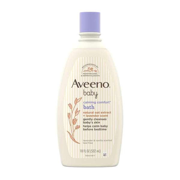 Aveeno Baby Nighttime Calming Comfort Bath Body & Hair Wash 18 fl oz