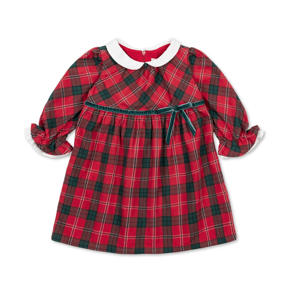 Hope & Henry Organic Peter Pan Collar Ruffle Cuff Dress