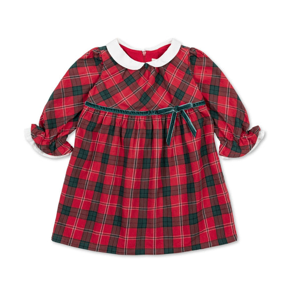 Hope & Henry Organic Peter Pan Collar Ruffle Cuff Dress