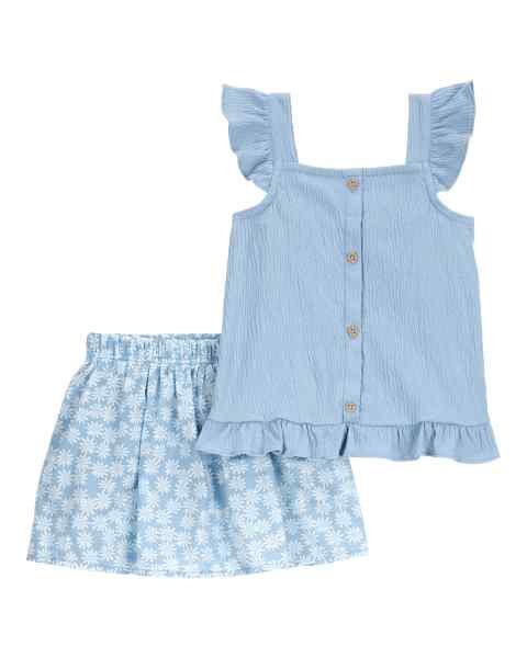 Carter's Set Blusa Chambray y Short Floral