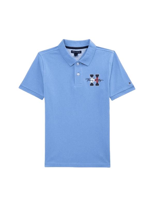 Tommy Hilfiger Niños Polo - Celeste