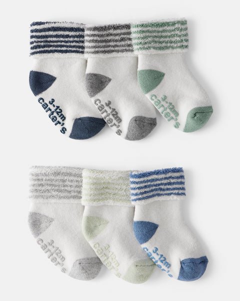 Carter's Baby Boy 6-Pack Socks Terry Cuff
