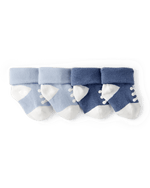Carter's Baby Boy 2 Pack Sneaker Booties Blue White - Image 1