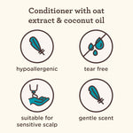 Aveeno Kids Coily Hair Conditioner with Oat Extract & Coconut Oil 12 fl oz - Image 4