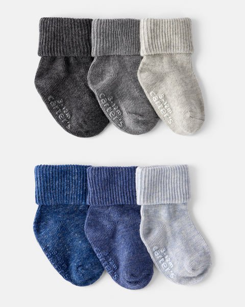 Carter's Baby Boy 6-Pack Socks Ribbed Solid