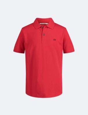 Calvin Klein Niños Polo - Rojo
