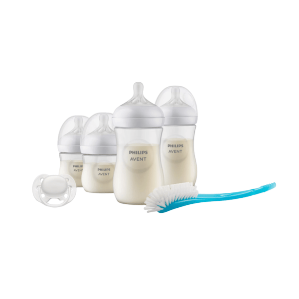 Avent Set de Biberones Natural con chupete y cepillo