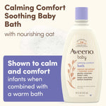 Aveeno Baby Nighttime Calming Comfort Bath Body & Hair Wash 18 fl oz - Image 2