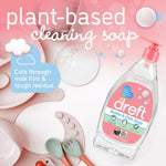 Dreft Bottle and Dish Soap Plant Based Fragrance Free 18 fl oz 3-Pack - Image 3
