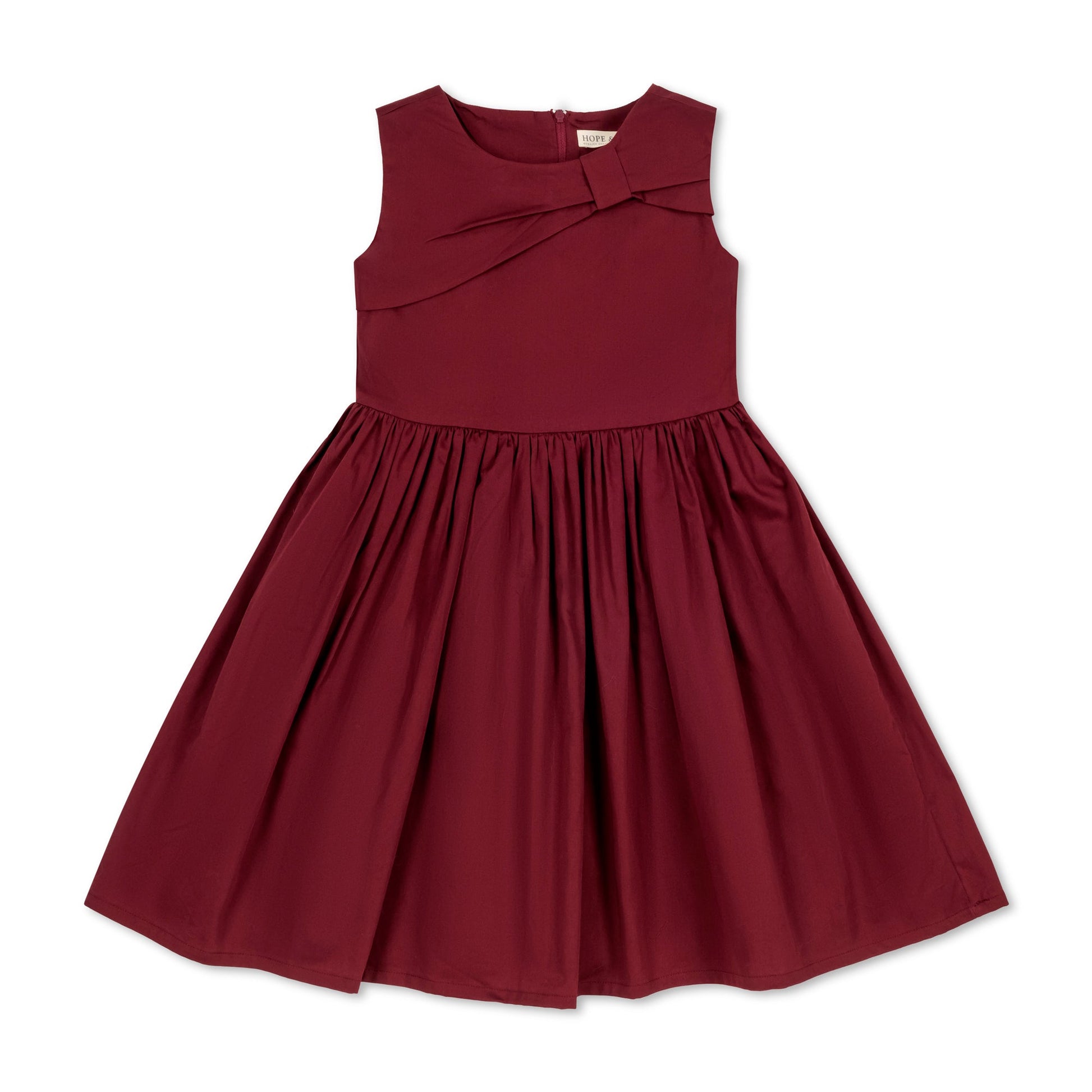 organic asymmetrical bow party dress